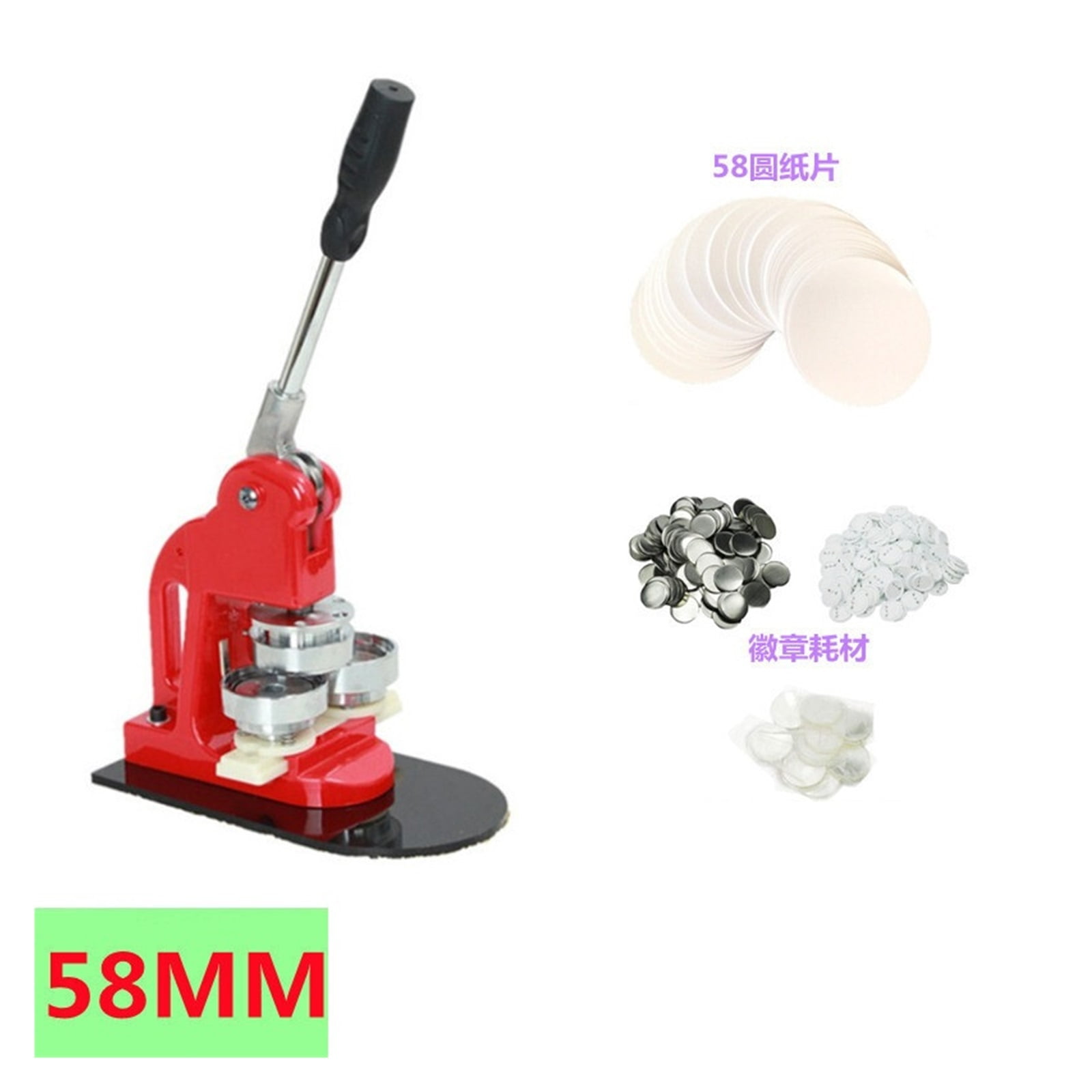 58mm Badge Maker Machine Making Pin Button Press Cutter 1000 Circle Button Sale Badge Machine Badge Button Making Kits