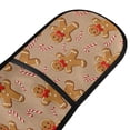 thumbnail image 2 of Dailycode Double Sided Oven Mitt with Loop Heat Resistant Kitchen Long Potholders 7" x 35" Candy Cane Gingerbread Man, 2 of 6