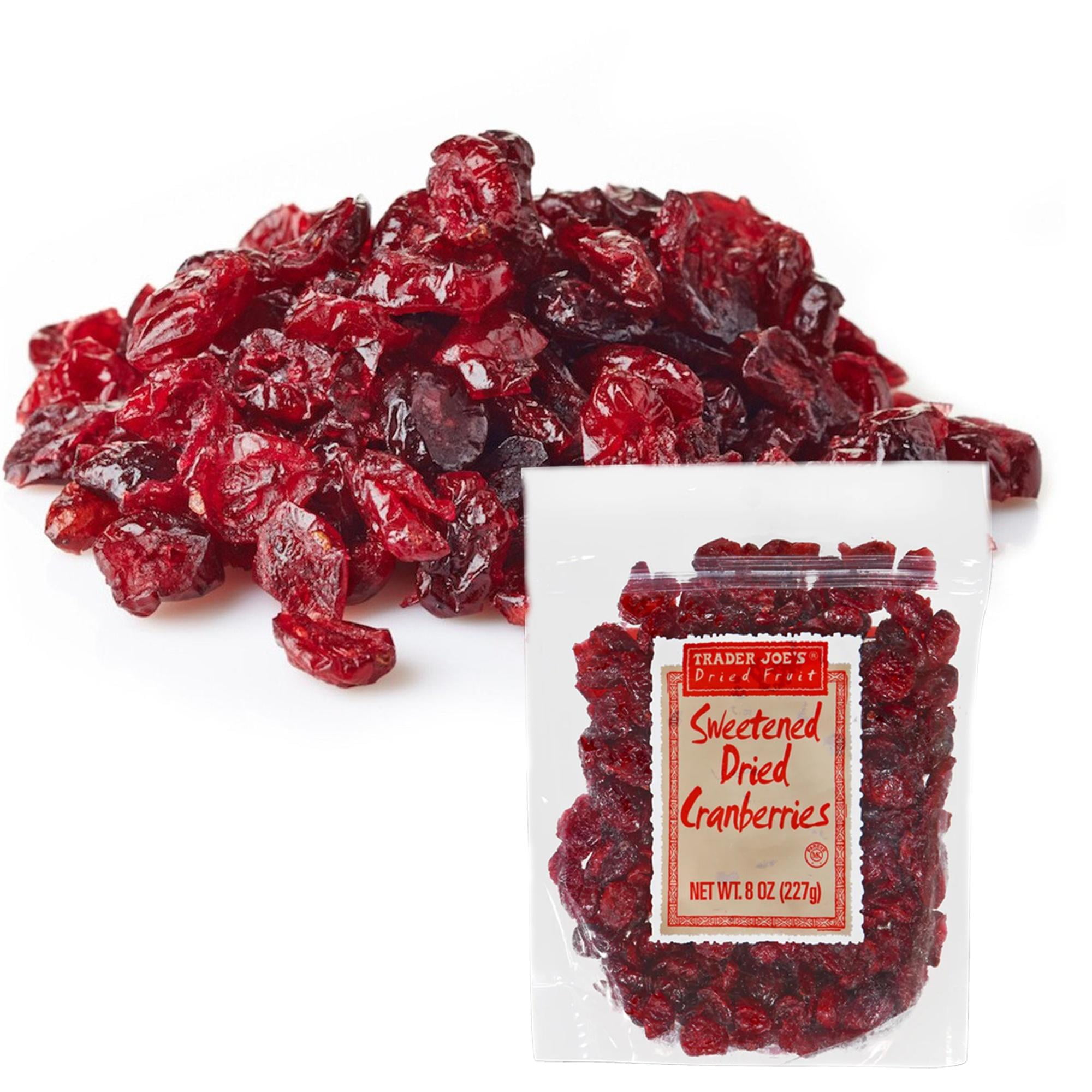 4-Pack of TRADER JOE'S - Sweetened Dried Cranberries | 8 Oz Per Pack | Buy From CROWN CRAZE