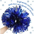 thumbnail image 2 of GoXteam 2 Pack Cheerleader Pom Poms Sports Dance Cheer Plastic Pom Poms Cheerleading for Sports Team Spirit Cheering, Red, 2 of 7