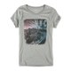 thumbnail image 2 of Aeropostale NYC Cityscape Graphic playera para mujer, gris, pequeña Aeropostale Camiseta gráfica, 2 of 2