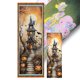 thumbnail image 1 of Hilo Algodón Bordado Punto Cruz Impreso 11CT Cabaña Halloween 30x90cm, 1 of 9
