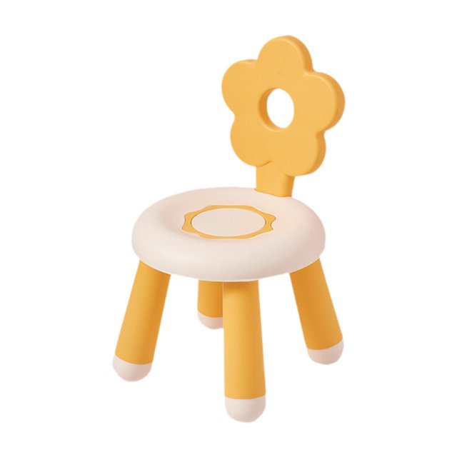 Lipstore Baby Learning Chair Thickened Seat Wide Backrest Colorful Flowers Ergonomic