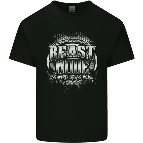 Beast Mode Go Hard Funny Gym and Training Top and MMA New Unisex T-Shirt