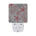 thumbnail image 5 of Yayeee LED Plug in Night Light for The Home with Auto Dusk to Dawn Light Sensors, 2 Pack, Starfish Seashell, 5 of 6