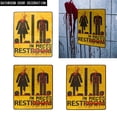 thumbnail image 1 of 3 piezas de decoración de Halloween, calcomanía con letrero de baño sangriento: Halloween, casa embrujada y terror, 1 of 4