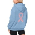 thumbnail image 3 of XINPING Hoodies Women Zip Up Hoodie Oversized Sweatshirt Jackets Spring Fall Winter Coats with Breast Cancer Awareness Ribbon Print 2026, 3 of 7