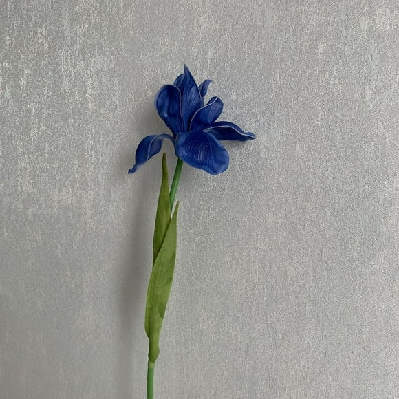 Zriyin Artificial Iris Flowers Fake Silk Plant Home Wedding Decor Artificial Flower,Blue