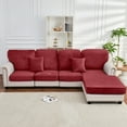 thumbnail image 6 of Sanmadrola Couch Covers Velvet Sofa Cushion Cover Stretch Machine Washable Universal Slipcover Furniture Protector for Couches Sectional Sofas, Christmas Red, 6 of 9