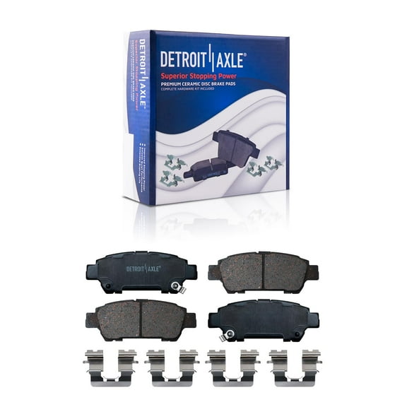 Detroit Axle - Rear Brakes Brake Pads Replacement for 2004-2010 Toyota Sienna