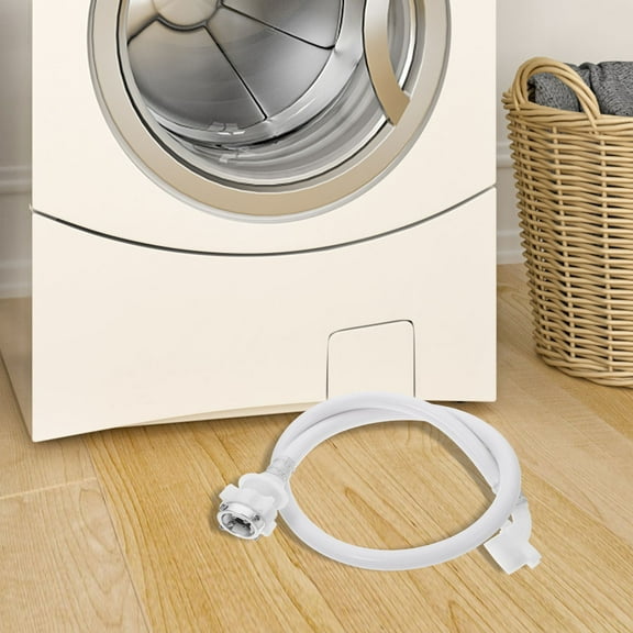 RENACLIPY Universal Washing Machine Fill Hose with Anti-Fall Design, White Inlet Pipe for Washer Replacement