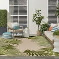 thumbnail image 4 of Nourison Aloha Indoor/Outdoor Ivory Green 7'10" x 10'6" Area Rug (8x11), 4 of 9
