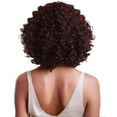 thumbnail image 2 of LUXLUXE Idia Curly 13 Inch Long 4X4 Hand-Tied Lace Front Wig, Good Heat Resistant Fiber,Medium Red and Black Blend, 2 of 4
