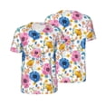 thumbnail image 6 of Rocae Rose Flowers for Breathable Men's Baseball T-Shirt Fashionable Casual Baseball Jersey, Moisture-wicking Sportswear X-Large, 6 of 9