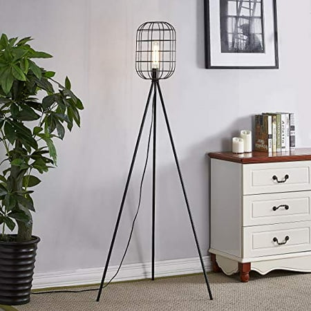 lamp rustic floor farmhouse tall industrial stand lighting living modern