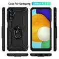 thumbnail image 3 of Jiahe Cover For Samsung Galaxy A13 5G 6.6 inch Case,Slim Shockproof Magnetic with Built-in 360 Degree Rotating Metal Ring Kickstand Dual Layer Protector Case Cover,Black, 3 of 8