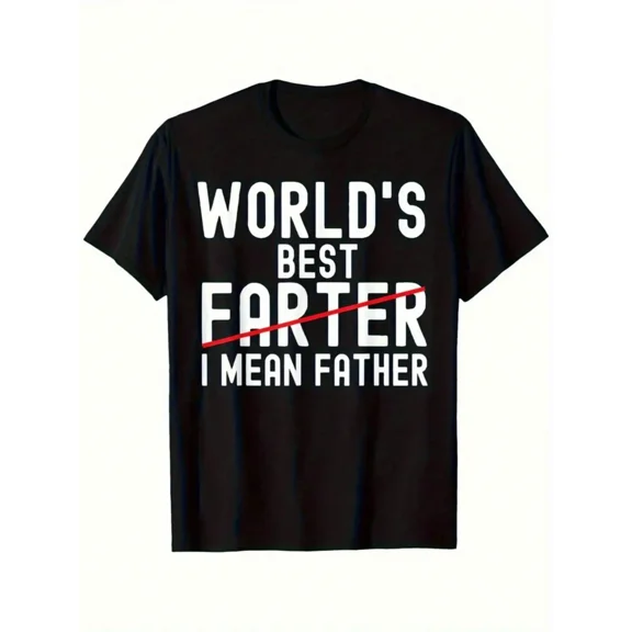 Men's Funny World's Best Father Farter Humor Graphic T-Shirt