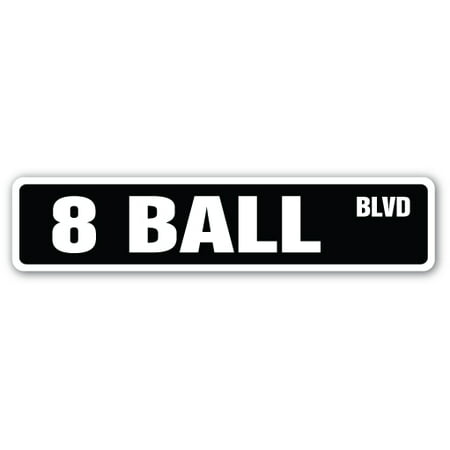 8 BALL Aluminum Street Sign billiards pool cue pooltable darts | Indoor/Outdoor |  24