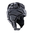 thumbnail image 3 of Casco de rugby, casco de fútbol transpirable para lanzador, casco de , deportes Negro, 3 of 8