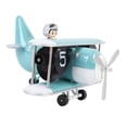 thumbnail image 1 of Retro Flip Clock, Airplane Flip Clock Digital Auto Flip Desk Clock 12 Hours, Mechanical Table Clock Large Number Battery Powered Internal Gear Operated Home Decor, Vintage Decor, 1 of 7
