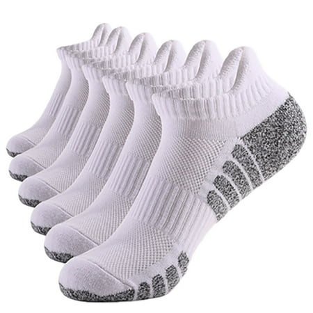 

Relanfenk Mens and Womens Socks 6 Pairs Low Canister Movement Take A WalkTowel Cotton Breathable Socks