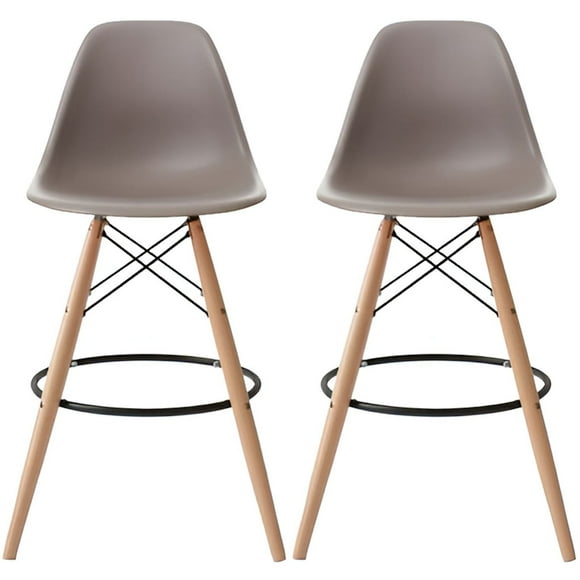 Brenza Taupe Eiffel Stool-Set of 2
