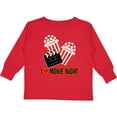 thumbnail image 3 of Inktastic I Love Movie Night Boys or Girls Long Sleeve Toddler T-Shirt, 3 of 5