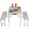 thumbnail image 1 of Trademark Innovations TBLE-PCNC-Bench 35.4" Portable Aluminum Folding Suitcase Picnic Table, 1 of 4