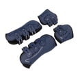 thumbnail image 1 of Horse Tendon Boots, Open Front Breathable Adjustable Fetlock Boots Set of 4, PU Neoprene Material Soft Lining Protective Horse Jumping Tendon Boots Blue for Trail Riding, 1 of 8