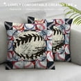 thumbnail image 3 of Orinice Mosaic Graphic Decorative Pillow Cover for Home Couch Living Room Bed Sofa - Short Plush Cushion Case 1PC 12x12in, 3 of 5