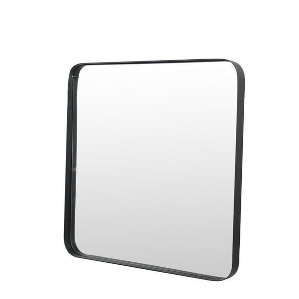 Privilege Small Rounded Edge Square Metal Mirror - Walmart.com