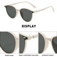 thumbnail image 3 of El marco pequeño retro es delgado, gafas de sol con personalidad de tendencia de tiro callejero, hechas de PC, 3 of 5