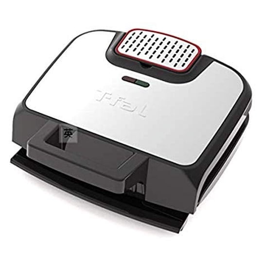 T-fal GC252D50 Odorless Stainless Steel Electric Contact Grill, 4-Servings, Silver