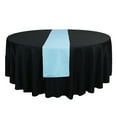 thumbnail image 2 of Your Chair Covers - Light Blue 14 x 108 Inch Polyester Table Runner for Restaurants, Weddings, Dinner or Birthday Parties, 2 of 3