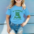 thumbnail image 2 of TZEWGL T-Shirts pour Tout-Petits Imprimé Animal Mignon Col Rond Manches Courtes Blouse pour Filles Garçons Taille 6-7T, 2 of 4