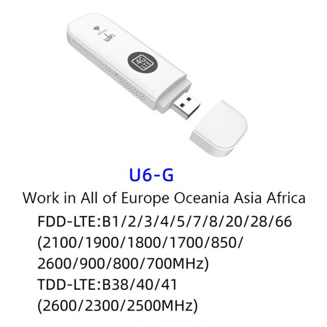 Módem 4G USB Dongle 150Mbps 4G Router con ranura para tarjeta SIM Dispositivo de punto de acceso portátil