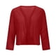 thumbnail image 5 of Suéteres para mujer,Cárdigan abierto para mujer, tejido transpirable brillante, chaqueta informal de cuello redondo, mezcla de poliéster y elastano, ideal para el hogar, sopatenor, 5 of 9