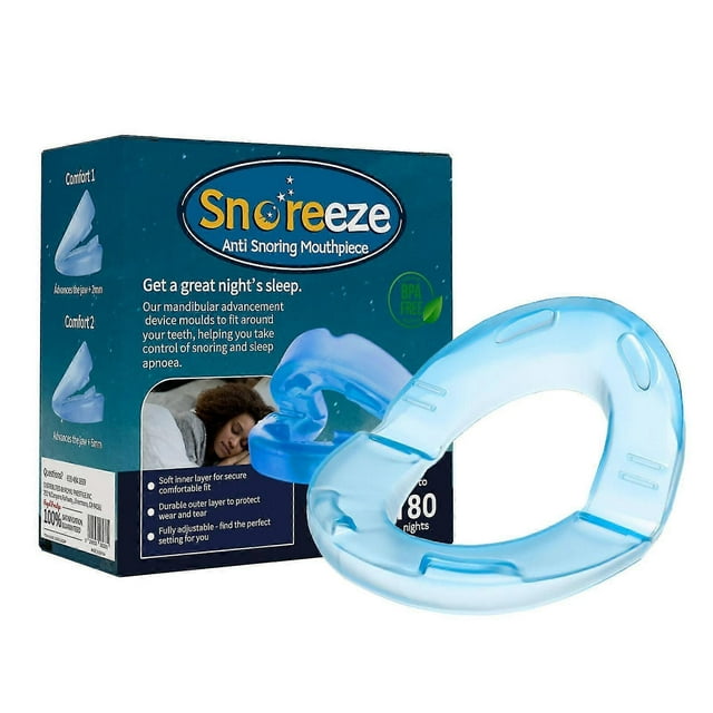 Embout Anti-Ronflement, Taille Confort #1, Recharge Unique, Bleu, Sans BPA, Matériau de Qualité Médicale