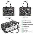 thumbnail image 2 of Large Capacity Tote Bag,Halloween Skeleton Ghost Pattern Handbag Fashion Luxury Tote Bag,15.7"x13"x 5.1" Inches,Laptop Compatible, 2 of 6