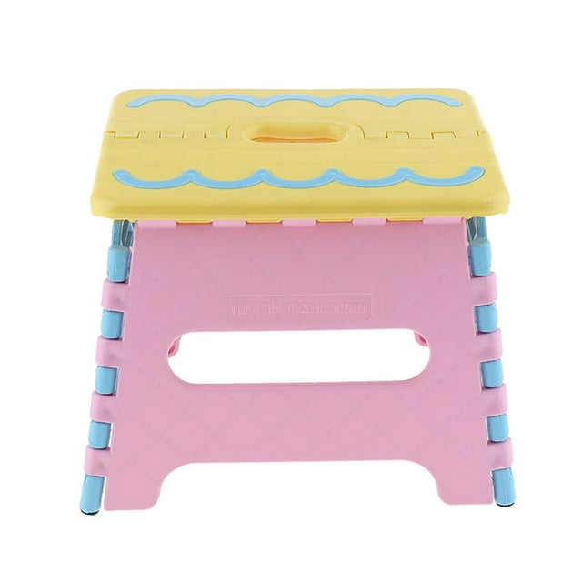 GUOOL Folding Step Stool for Kids Kitchen Garden Bathroom Stepping Stool Pink