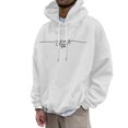 thumbnail image 3 of Jesus Loves You Christian Hoodies for Men 2025 Long Sleeve Hooded Sweatshirt with Pockets Pullover Hoody Mens Hoodies, 3 of 6
