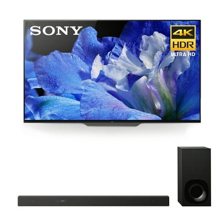 Sony XBR-55A8F 55" BRAVIA OLED 4K HDR TV and HT-Z9F 3.1-Channel Dolby Atmos Soundbar with Subwoofer
