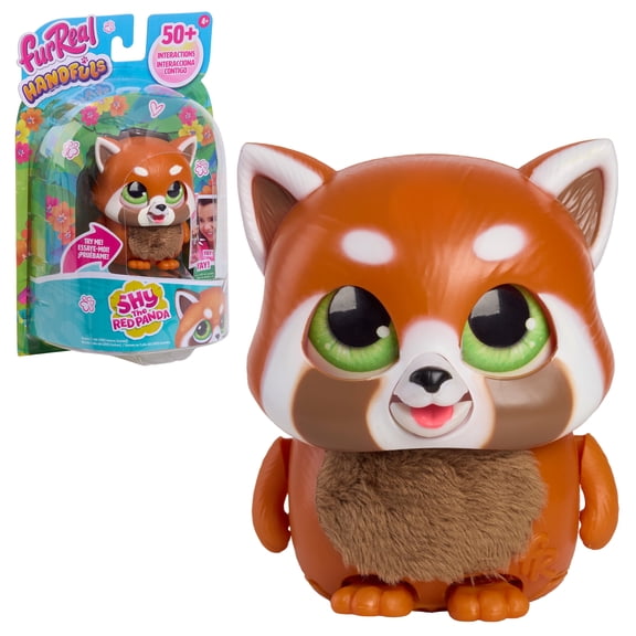 furReal Handfuls Shy the Red Panda, 3.5 inch Interactive Panda, Boys and Girls Ages 4 up