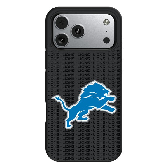Detroit Lions iPhone Text Backdrop Design Bump Case