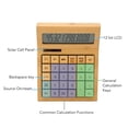 thumbnail image 3 of Calculadora, Calculadora De Función Con Batería De Madera Pantalla LCD Digital Multifunción De 12 Bits Para El Hogar, 3 of 7