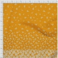 thumbnail image 2 of oneOone Georgette Viscose Mustard Yellow Fabric Leaves & Flower Panel Diy Clothing Quilting Fabric Print Fabric By Yard 42 Inch Wide, 2 of 3