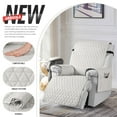 thumbnail image 6 of TAOCOCO 100% Waterproof Recliner Cover, Large Reclining Chair Slipcover Recline Sofa Cover with Non-Slip Granule, Cream, 6 of 7