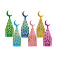 thumbnail image 3 of 6 piezas Eid Ramadán caja de dulces ligero Ramadán bolsas de regalo caja de embalaje de regalos Multicolor, 3 of 9