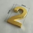 thumbnail image 5 of JilgTeok 3 Packs 3Inch Gold Modern Metal House Numbers 0-9 Self-Adhesive for Street Door Home Address Office Hotel Room Outside or Inside Signs Easy Install, 5 of 5