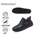 thumbnail image 4 of Mens Fashion Loafers Leather Casual Shoes Lightweight Comfortable Walking Shoes Non-slip Soft Driving Shoes Black 8.5 US, 4 of 7